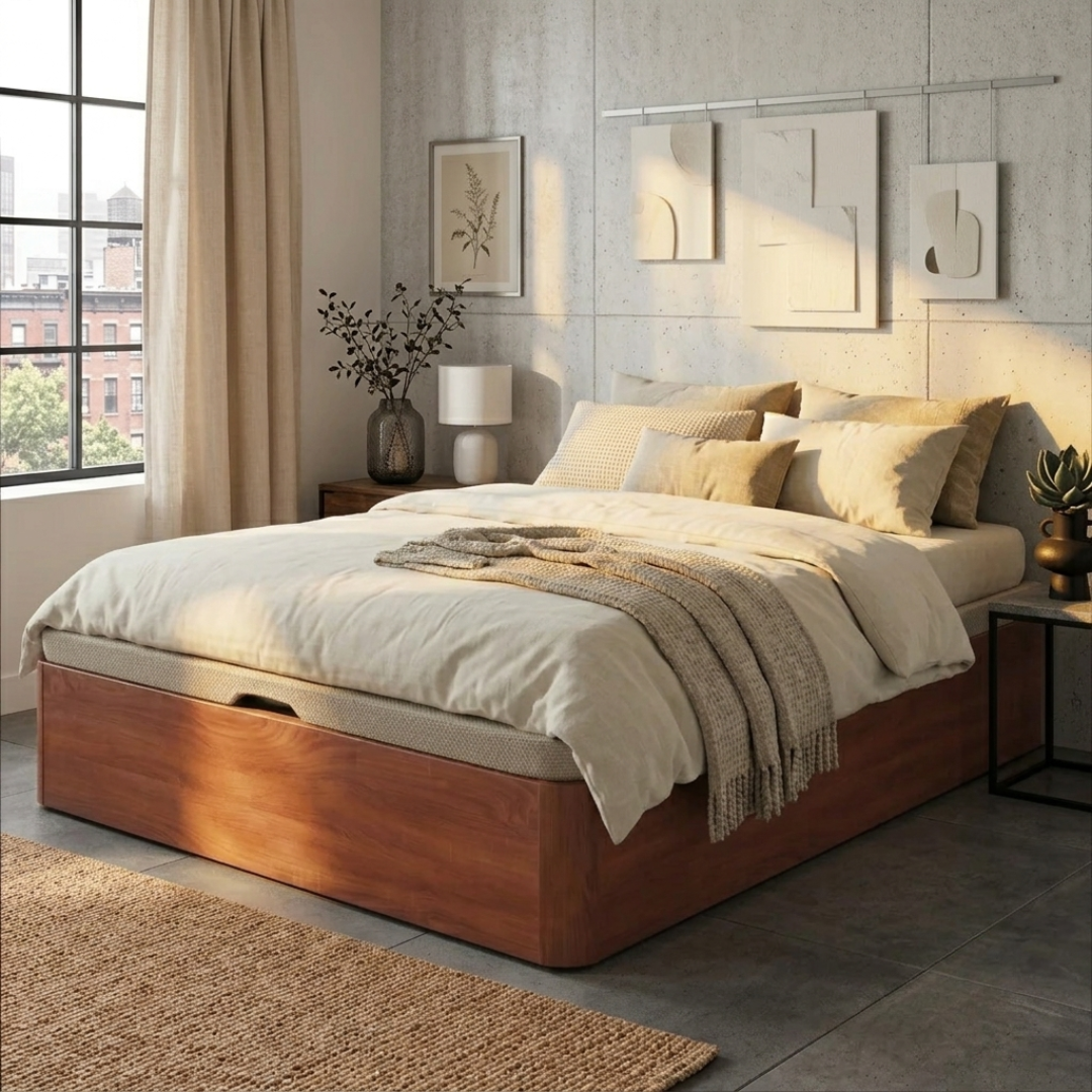 Pack Dormitorio NEXO 28cm · Colchón Núcleo HR + Canapé Abatible