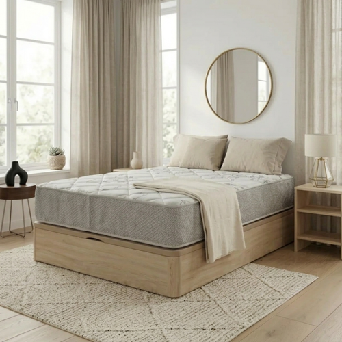 Pack Dormitorio NEXO 28cm · Colchón Núcleo HR + Canapé Abatible