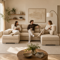 Sofá Chaiselongue FLORA · Tapizado Premium · Gran Formato